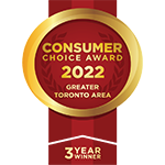 Consumer Choice Award Toronto 2022 - 3 Year Winner