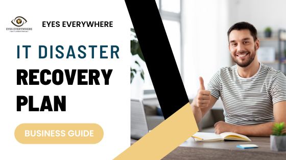 text: IT disaster recovery plan with logo of eyeseveryweher